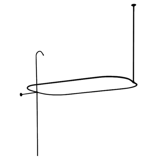 Kingston Brass Oval Shower Riser W/ Enclosure, Oil Rubbed Bronze ABT1040-5 - main